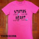 Heart Status T-Shirt (Pink)