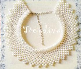 Elegant Pearl Collar Necklace Fashion Collar Necklace Jewelry Collar 2